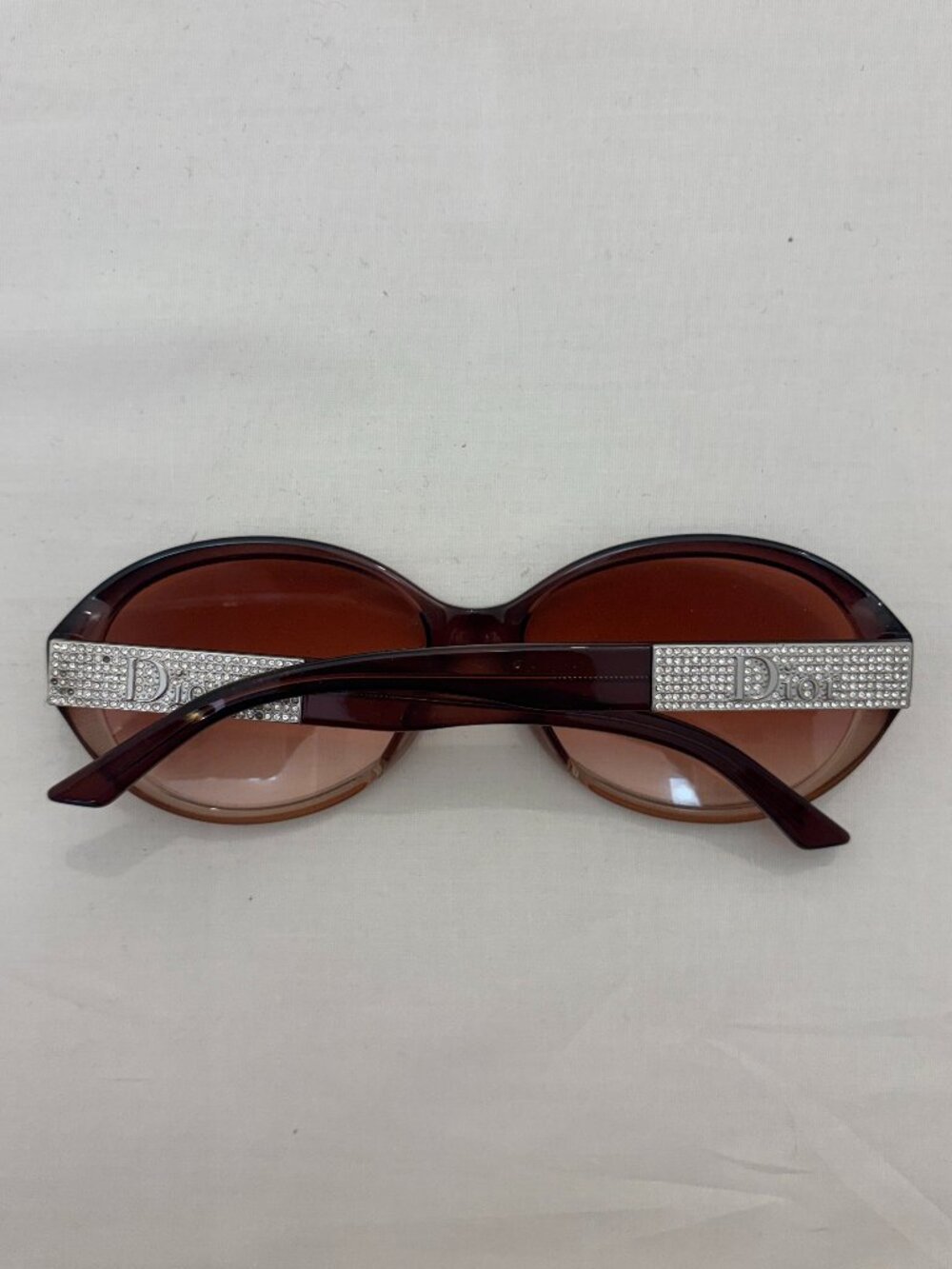 Vintage Rhinestone Christian Dior Oversized Sunglasses